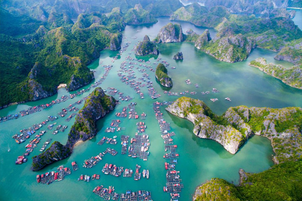 Lan Ha Bay from up high