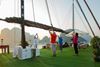 Tai Chi lesson on the sundeck - flamingo cruise