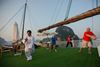 Tai Chi lesson on the sundeck - flamingo cruise