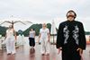 Tai Chi lesson on the sundeck-Imperial Legend cruise